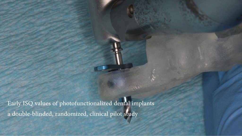 Early ISQ values of photofunctionalized dental implants